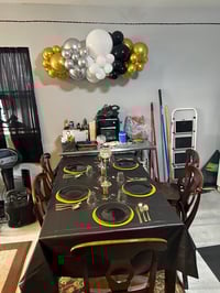 Image 2 of Cloth table set up for 6 people