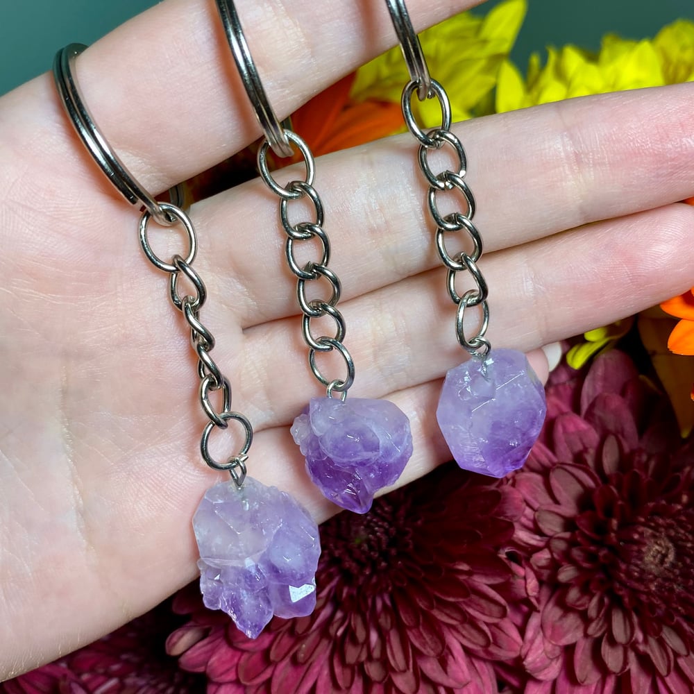 Image of Amethyst Keyring