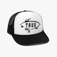 Image 1 of Truu Story LA “Midnight Circuit” Black/White Trucker Hat