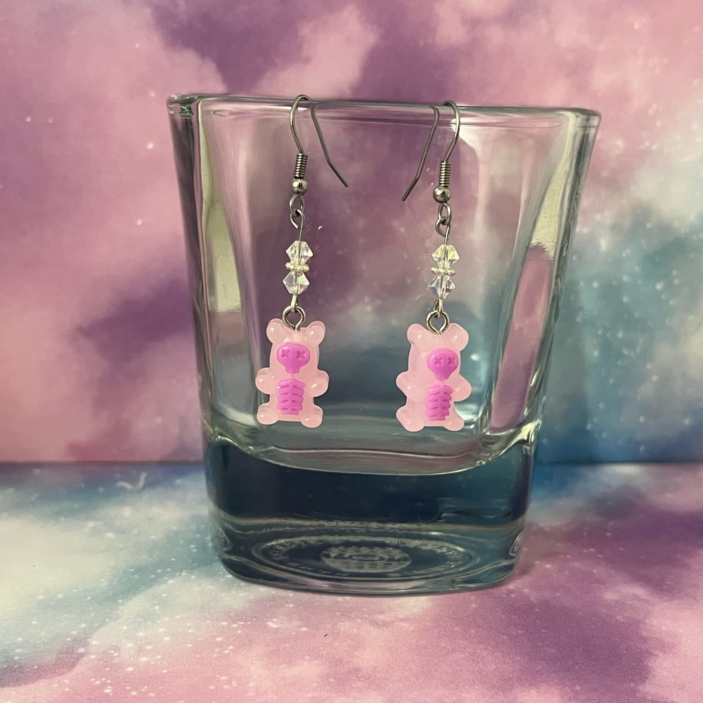 Image of Skeleton Gummy Bear Earrings