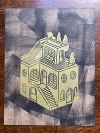 Image 5 of 'I'd Live There I' blockprints
