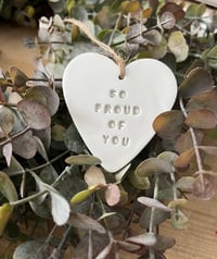 Image 4 of Personalised clay heart 
