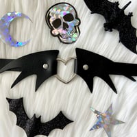 Image 1 of Bat Wing Heart Choker