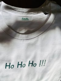 Image 3 of Tee shirt blanc coton hohoho!!! Vert lisse 