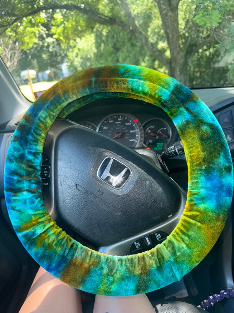 Image of Summer Storm Velour Steering Wheel Cover