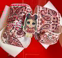 Cutie on paisley bow 