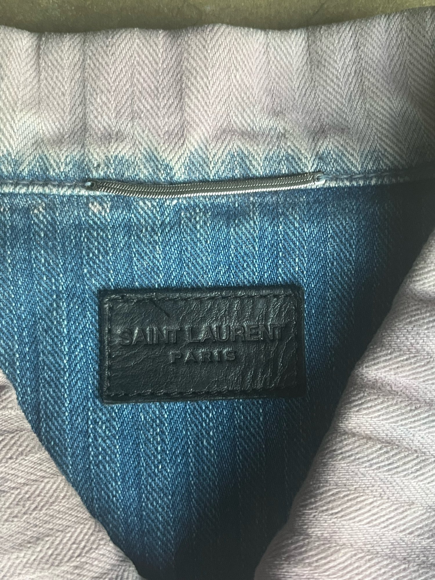Image of SAINT LAURENT Gradient Denim Jacket 