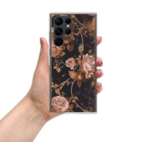 Image 13 of Dark Rose Gold Butterfly Design Goth Inspired Clear Case for Samsung®