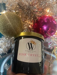 Image 2 of Pink Crystal Candle