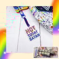 'Not Today Satan' Purse Charm