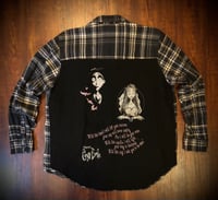 Upcycled “The Corpse Bride” t-shirt flannel