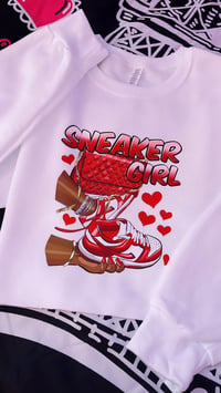 Image 2 of Sneaker Girl Crop Sweatshirt