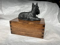 Image 6 of Custom Engraved Handmade Engraved Scottish Terrier Dog Pet Cremation Urn