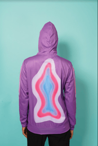 Image 4 of “Soul Body” Full Zip Hoodie (Purple) Alyssia Strasser