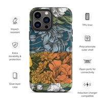 Image 25 of Art Nouveau Inspired Colorful Quartet Boho Hippie Floral Sketch Tough Case for iPhone®