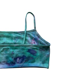 Image 7 of L/XL (40) Bralette in Mermaid Watercolors Ice Dye