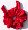 Red devil scrunchie 