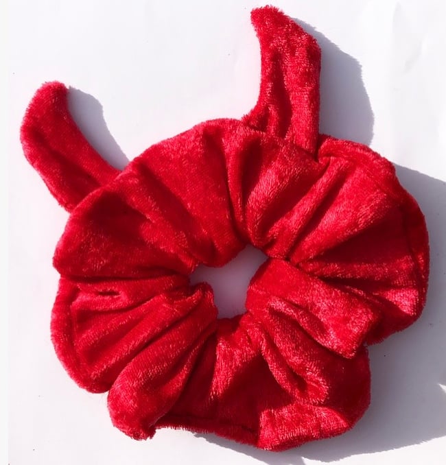 Red devil scrunchie 