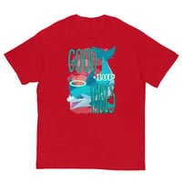 Image 5 of Men's classic tee - Dolphin w/ Good Vibes (Front)
