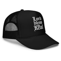 Image 7 of Trubledera Lord Bless The Real Foam trucker hat
