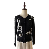 Image 3 of Milk treble clef cardigan 