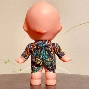 Image of tattooed kewpie by kumatora (peacock , monkies )