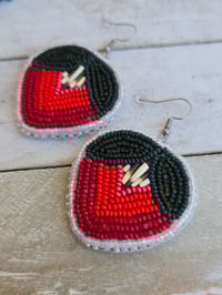 Image 2 of Red Quill Strawberry earrings 2 