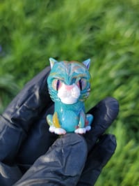 Image 1 of Carnival Blue Kitty Pendant