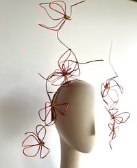 Image 3 of Burnt orange wired flowers