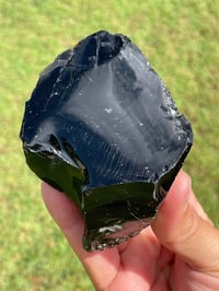 Image 13 of Raw Black Obsidian Chunk #1813