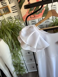 Image 2 of White scuba dress