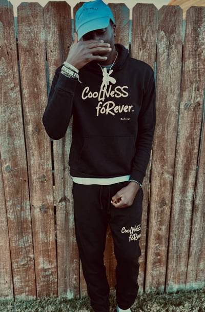 Image of Coolness Forever Sweatsuit - Black/Black