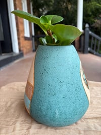 Image 2 of Baby Rubber Plant in Gilded Aztec Pot