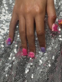 Image 3 of New Gel, colorful, gummy bear kids press on nails