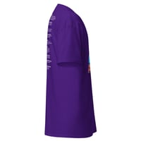 Image 12 of Unisex classic tee Autism Acceptance infinity brain colorful back autism facts for person behind 