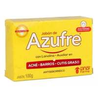 Image 1 of JABON DE AZUFRE ACNE BARROS CUTIS GRASO IMPERFECCIONES 100 GR