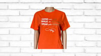 Image 1 of Heavenly Made Apparel Shine with Joy Orange Adult T-Shirt 