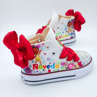 Image 7 of Cocomelon Cartoon Toddler Girls Custom Canvas Shoes