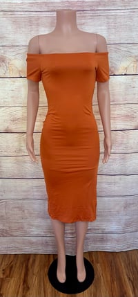 Image 1 of Helen Dress- Rust