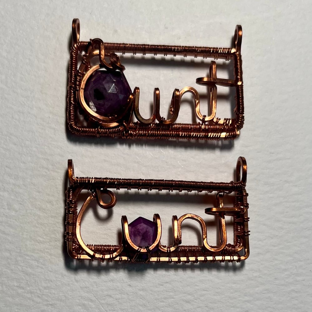 Image of Ruby Cunt Pendants