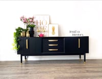 Image 1 of Mid Century Modern Vintage Black G Plan Sideboard  - TV Cabinet - Drinks Cabinet