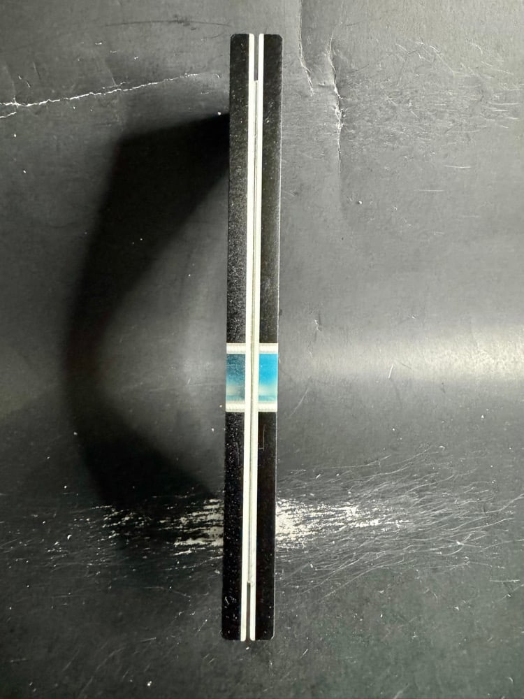 Image of Paper Micarta & @Kaoticartworks Resin Segmented Knife Scales