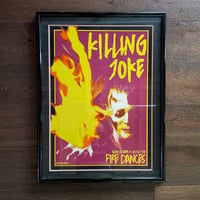 Framed  23" x 30"  Killing Joke Fire Dances Original 1983 Promotional Poster!
