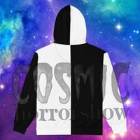 Image 2 of Black n White zip hoodie