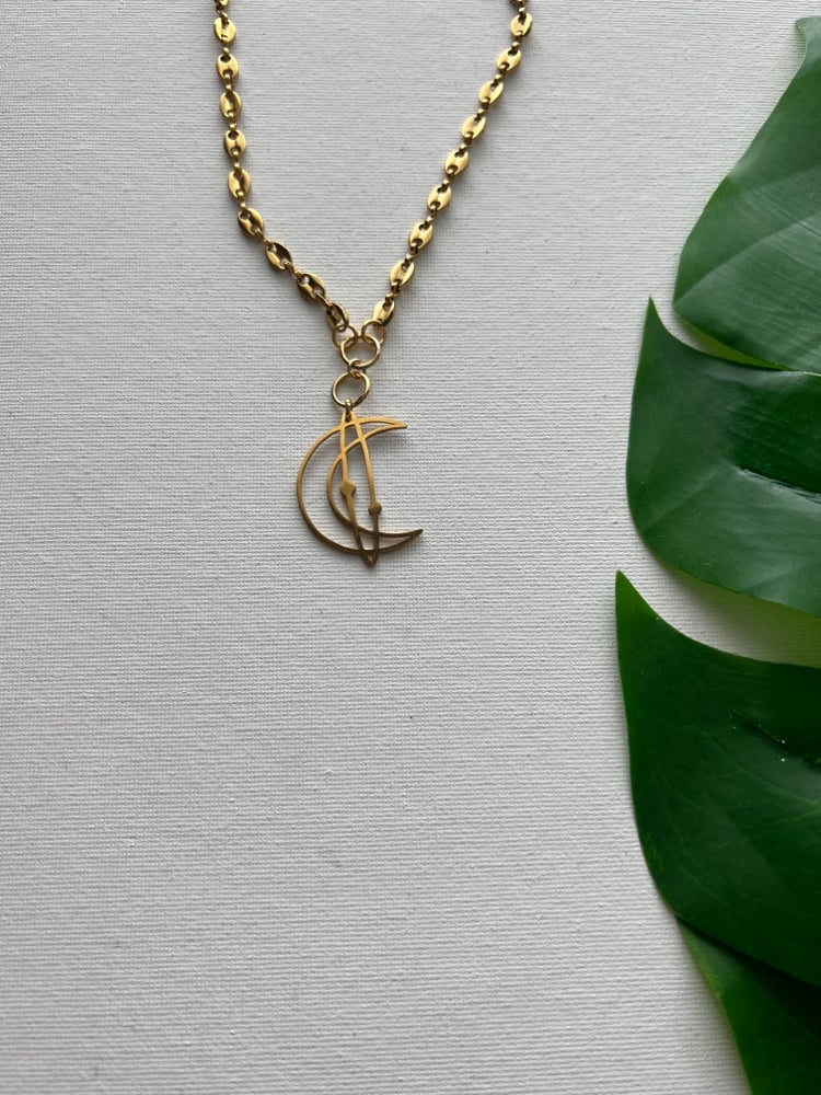 Image of MUNI MOON • Moon Choker necklace