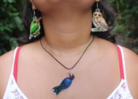 Image 3 of Mucarito Owl Earrings | Puerto Rican Owl