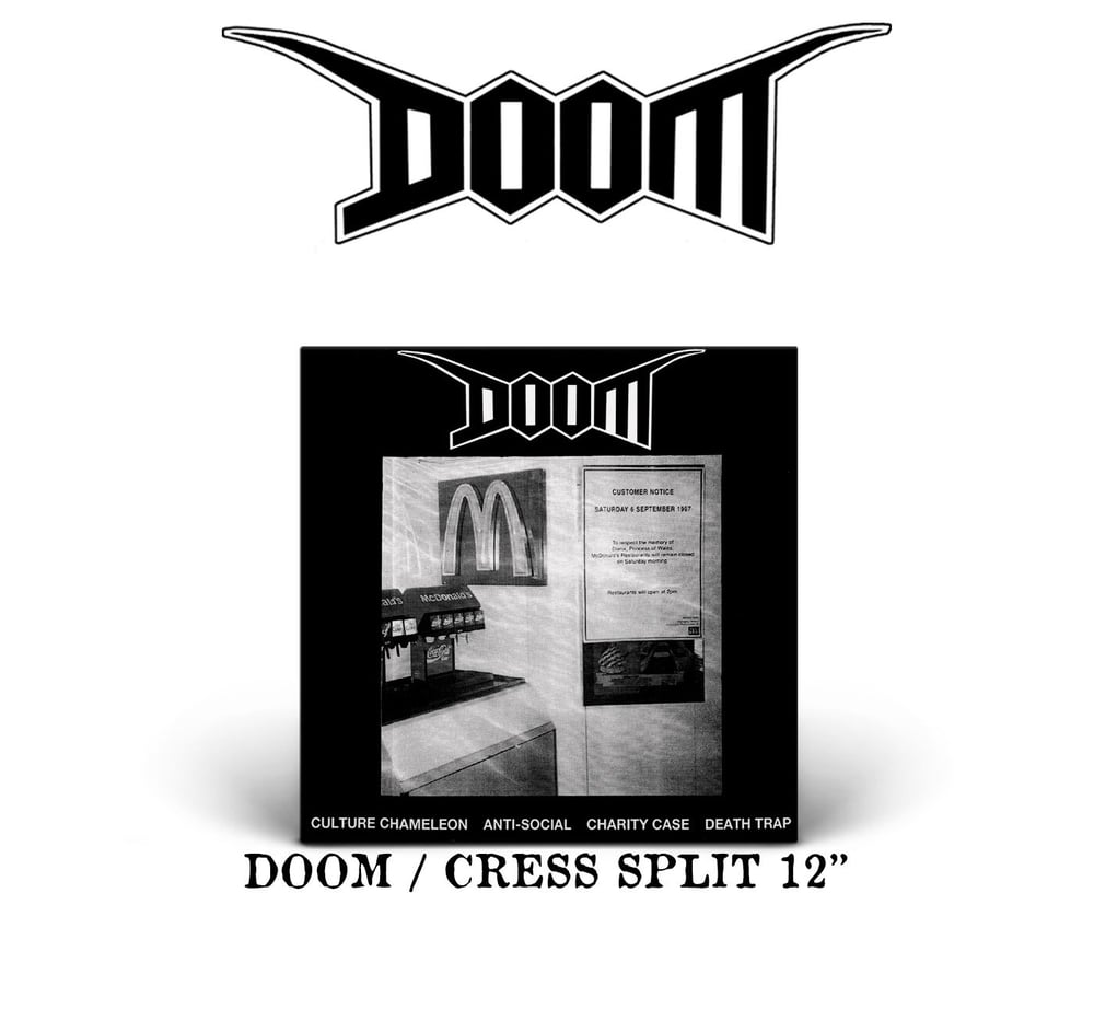 Image of Doom / Cress "split" LP