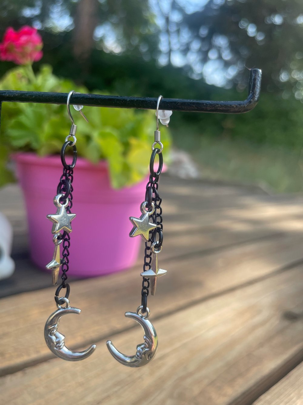 Image of Silver Dangle Earrings 