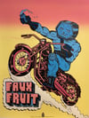 Faux Fruit screen print poster