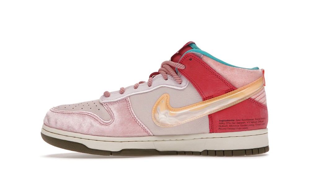 Image of Nike Dunk Mid "Social Status Free Lunch Strawberry Milk"